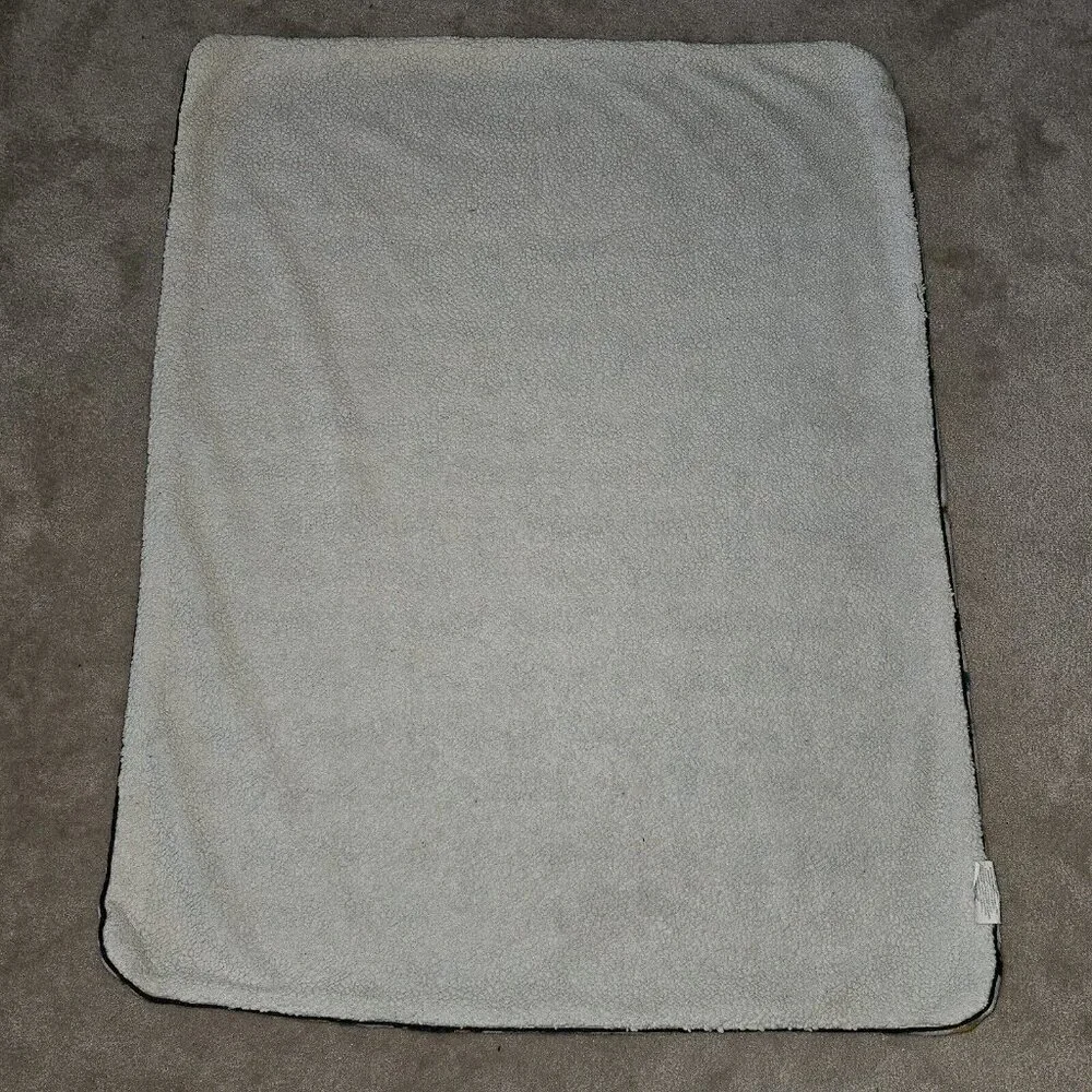 Airplane Fleece Baby Blanket 30x38 RN 119741 Blue Yellow Gray Green Black White